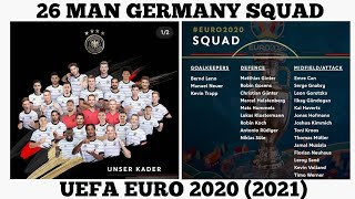 squad germany euro 2020 2021 26 man squad germany [upl. by Aihsilef]