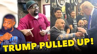 Black Barbershop ERUPTS For Trump and DENIES Kamala [upl. by Bissell579]