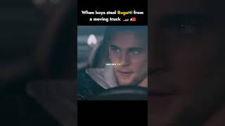 When boys steal Bugatti from a moving truck 🏎️🚚 shorts viral overdrive [upl. by Pergrim]