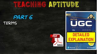 Unit 01  Teaching Aptitude Part 5  KVS Madaan Book Summary  NTA UGC NET 2023  NETJRFSET 2024 [upl. by Toback130]