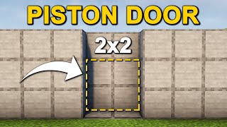 Minecraft 121 Super Fast 3x3 Piston Door [upl. by Elockin]