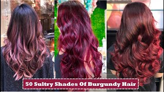 Top 50 Sultry Shades Of Burgundy Hair  Stunning Burgundy Hair Color Shades For 2023 [upl. by Clim126]