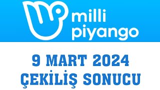 Milli Piyango Çekiliş Sonuçları 9 Mart 2024 [upl. by Dannon]