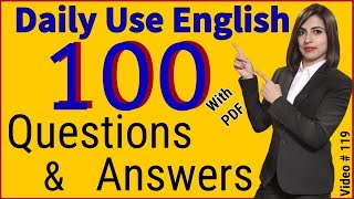 Daily Use English Practice with Q amp A  ESL 2020 अंग्रेजी सीखें 2020 [upl. by Tellford]