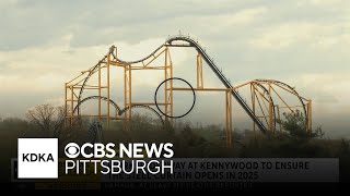 Kennywood shares update on safety upgrades of Steel Curtain [upl. by Nryhtak]