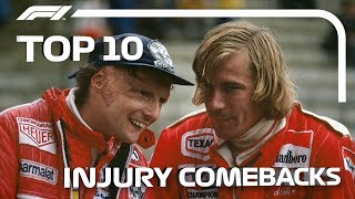 Top 10 Injury Comebacks in F1 [upl. by Apple]