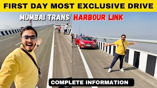 First Day Exclusive Drive on India’s Longest Sea Bridge Atal Setu  Mumbai Trans Harbour Link [upl. by Donoghue]