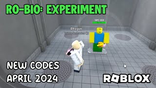 Roblox RoBio Experiment New Codes April 2024 [upl. by Curkell214]