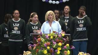 LSU Womens Basketball Welcome Event 2024  Sights and Sounds [upl. by Nirot312]