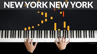 New York New York  Frank Sinatra  Tutorial of my Piano Cover [upl. by Erdnaxela]