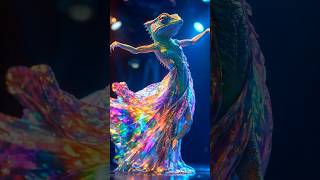 A Woman Fuses with A Chameleon on AGT americagottalent agt magic talent shorts [upl. by Leann684]