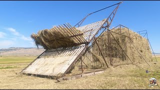 Stacking Hay in The Big Hole Valley Montana [upl. by Dde]