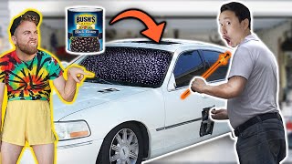 Filling My ENTIRE Car with Beans and Hiring a Locksmith to Open it [upl. by Nidnal965]