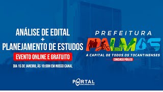 CONCURSO PREF PALMASTO ANÁLISE DE EDITAL  PLANEJAMENTO DE ESTUDOS [upl. by Netsua]