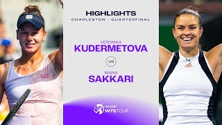 Veronika Kudermetova vs Maria Sakkari  2024 Charleston Quarterfinal  WTA Match Highlights [upl. by Huntingdon]