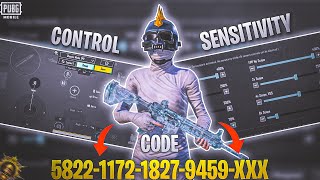 NEW UPDATE 290 😈 BEST SENSITIVITY CODE  CONTROL SETTINGS PUBG MOBILEBGMI  BEST 5 FINGER IPHONE [upl. by Euqinmod]