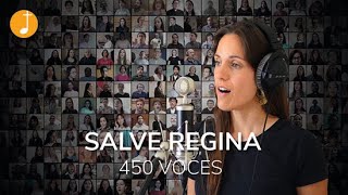 Salve Regina tono simple  450 voces – coro virtual  Música Católica [upl. by Abana]