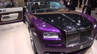 Purpe Rolls Royce Wraith front and rear seating tryout at Frankfurt 2013 [upl. by Innos]