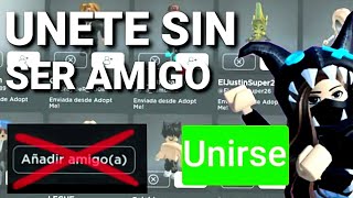 ¿COMO JUGAR CON UN AMIGOYOUTUBER SIN AÑADIRLO EN ROBLOX 🧐  UNETE A EL TUTORIAL FACIL Y RAPIDO [upl. by Jemima903]