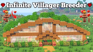 Minecraft Infinite Villager Breeder Java amp Bedrock Automatic Farm  Easy Tutorial [upl. by Delinda486]