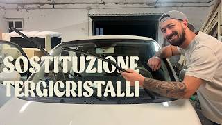 🚗 Tutorial  Come Cambiare le Spazzole Tergicristallo della FIAT 500 🌧️ [upl. by Papageno]