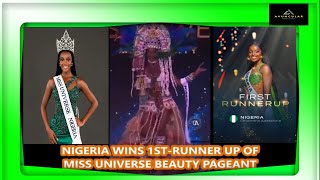 MISS UNIVERSE Nigeria Celebrates As Chidinma Win 1st Runner Up for Nigeria missuniverse naijanews [upl. by Wehtam]