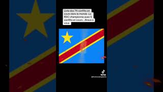 Liste des 74 conflits actuels dans le monde La RDC championne avec 5 conflits [upl. by Gnet]