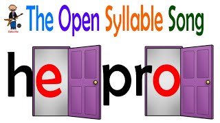 The Open Syllable Song [upl. by Brigid]