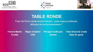 Futur de lIA en santé environnement  quels enjeux juridiques éthiques et environnementaux [upl. by Hsekin]