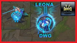 🛡🌌LEONA DWG skin lol ESPAÑOL animaciones 2021 DWG LEONA league of legends🌌🛡 [upl. by Frasco]