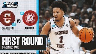 Alabama vs Charleston  First Round NCAA tournament extended highlights [upl. by Notsae]