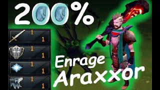 200 Enrage Araxxor on a Strength Pure 1 defence 1 prayer 1 attack 1 sum bossing [upl. by Shreeves]