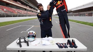 What kit does an F1 driver wear Daniel Ricciardo explains [upl. by Atikat]