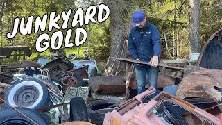 Junkyard hunt for the 1940 Ford hot wheels build and we found quotgoldquot 👀 [upl. by Lattonia720]