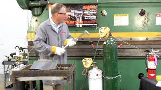 Propane amp Oxygen Torch Cutting Instructional Video [upl. by Nilde]