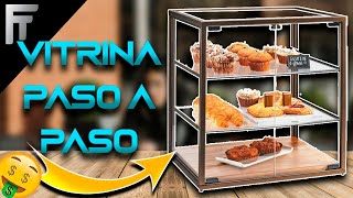 Como Fabricar una vitrina de aluminio y vidrio Parte 2 [upl. by Manaker818]