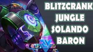 League Of Legends  Blitzcrank Solando Baron  GasparYTB [upl. by Ranzini418]