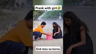 Prank with beautiful girl shortsviral funny 100kfans reels comedy 100k shortsfeed prank [upl. by Harwilll719]