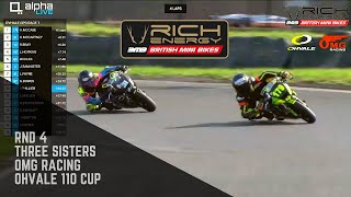 Rnd 4 Three Sisters  OMG Racing Ohvale 110 Cup  Rich Energy British Mini Bikes [upl. by Sedlik]