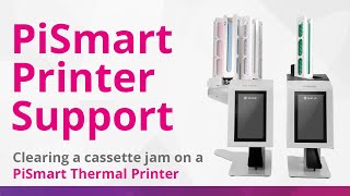 PiSmart Printer Support  How to clear a cassette jam  Thermal Transfer [upl. by Tung]