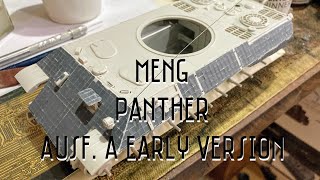 Meng Panther A Early version Zimmerit decal sheet application plus a look at figure progress [upl. by Siulesoj596]