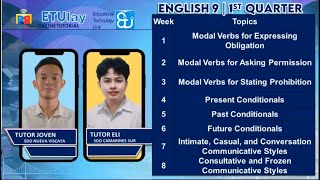 Past Conditionals  English 9  Quarter 1 Week 5 [upl. by Fonz885]