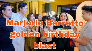 A former actress Marjorie Barretto golden birthday Celebration [upl. by Sarena726]