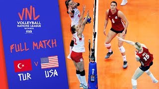 Turkey v USA  Full Match  Final  Womens VNL 2018 [upl. by Romilda]