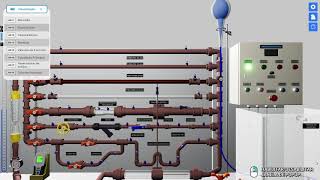 Experimento de Reynolds em laboratório virtual da Algetec [upl. by Yracaz]