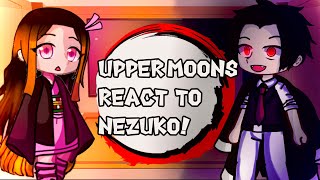 Uppermoons react to NEZUKO  KNY  gacha club [upl. by Shieh]