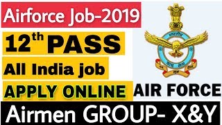 India Airforce Recruitment 12 Pass  All India Job Airmen Group XampY  By Ramgarh Tech [upl. by Akimrej]