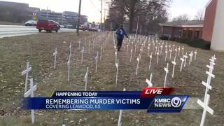 Leawood church sets up crosses to mark KC homicides [upl. by Joelly]