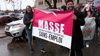 Manifestation pour dénoncer les injustices de lassuranceemploi [upl. by Kumar]