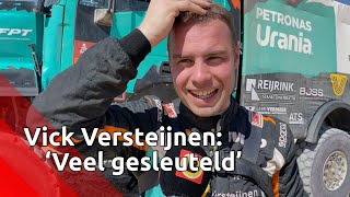 Vick Versteijnen bij finish Dakar Rally Meer gesleuteld dan gehoopt [upl. by Limoli]